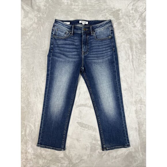 Women’s Vigoss Denim Capri Dark Wash Ace Size 27 - Picture 1 of 13